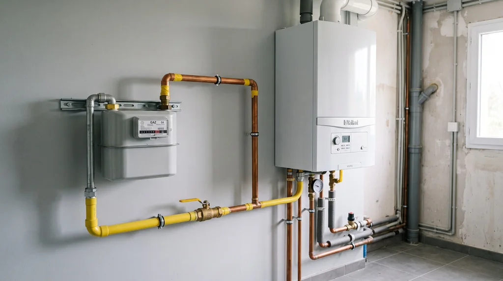Installation intérieure de gaz — compteur, chaudière et raccordements — Gaz à Antony